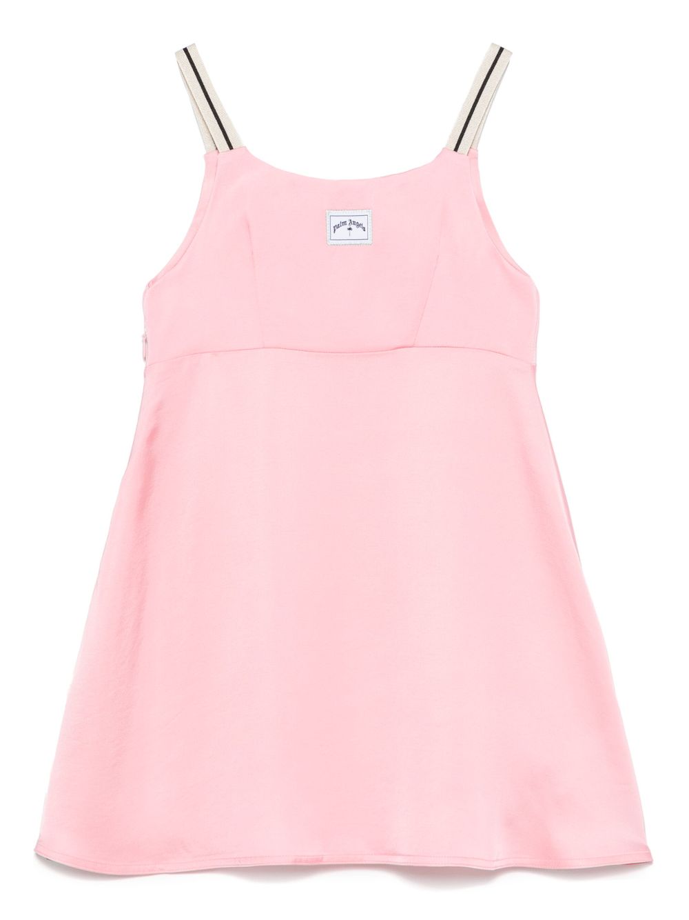 Palm Angels Kids logo-patch dress - Pink