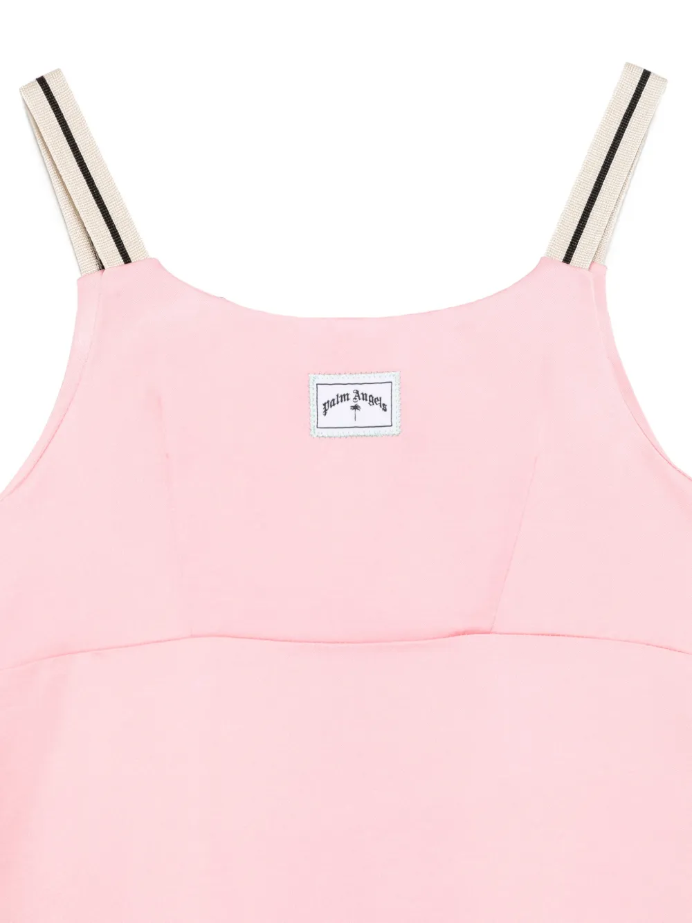 Palm Angels Kids Jurk met logopatch Roze