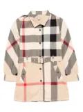 Burberry Kids checked dress - Neutrals