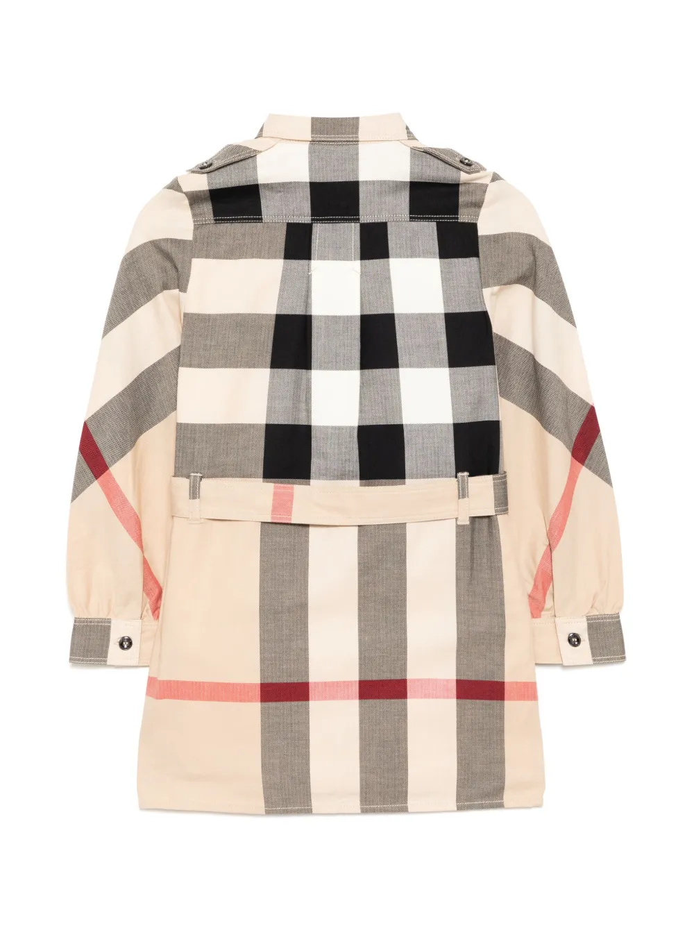 Burberry Kids Geruite jurk - Beige