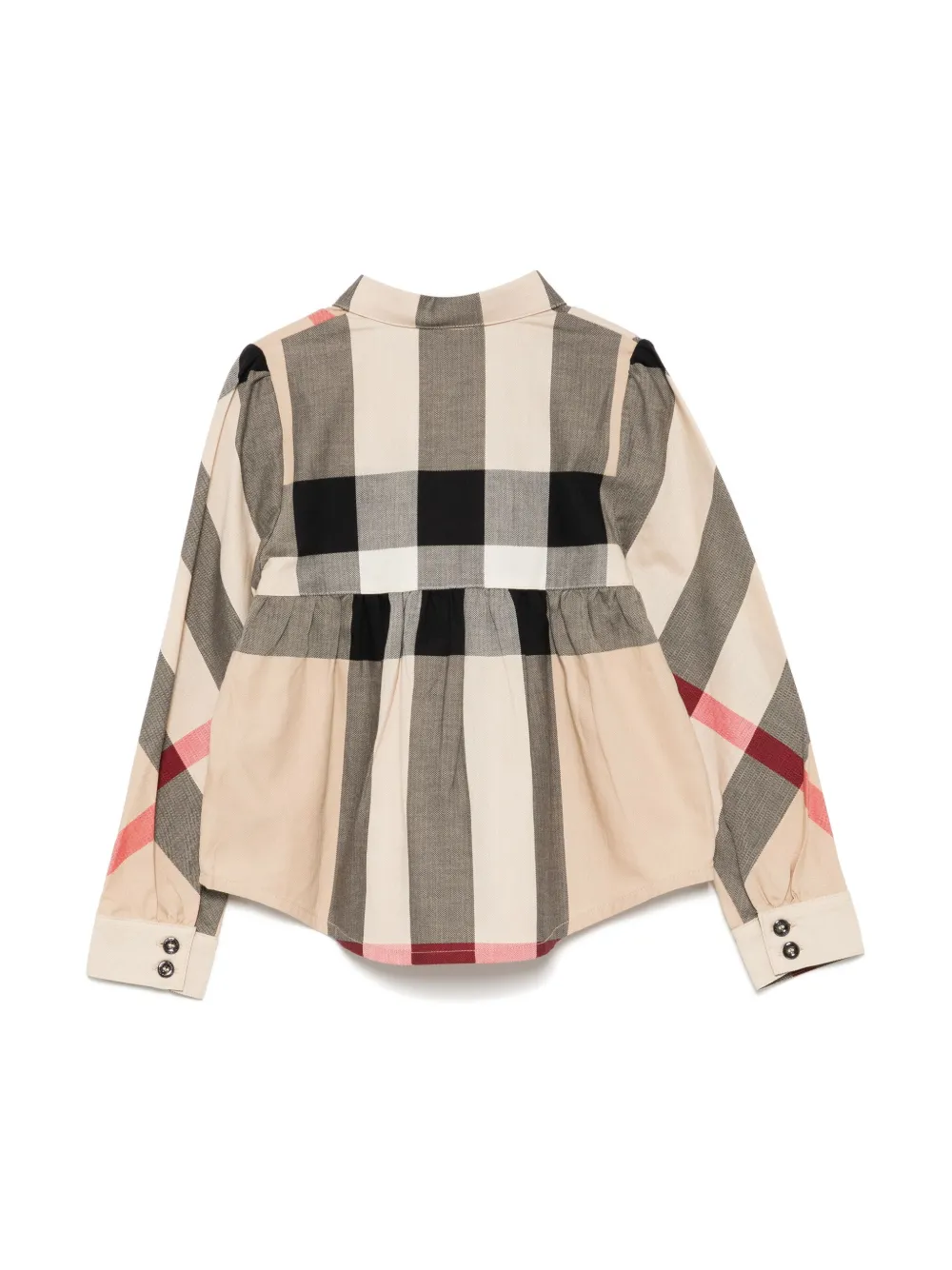 Burberry Kids Geruite jurk - Bruin