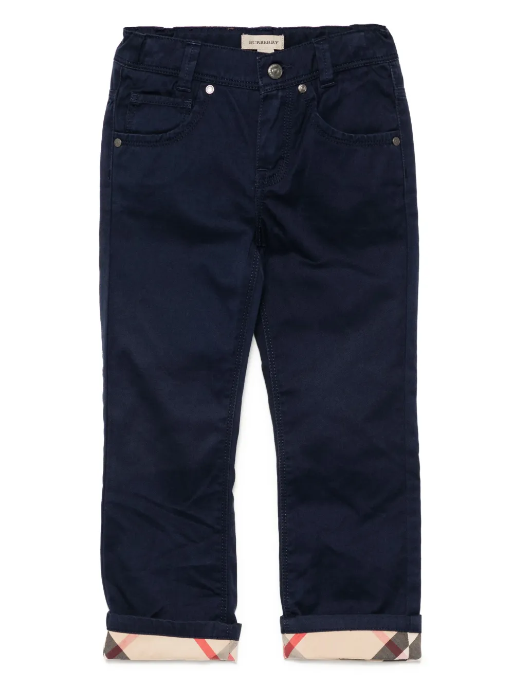 Burberry Kids Straight jeans Blauw