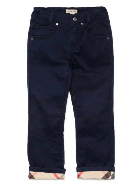 Burberry Kids jean à coupe droite