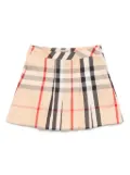 Burberry Kids checked skirt - Neutrals