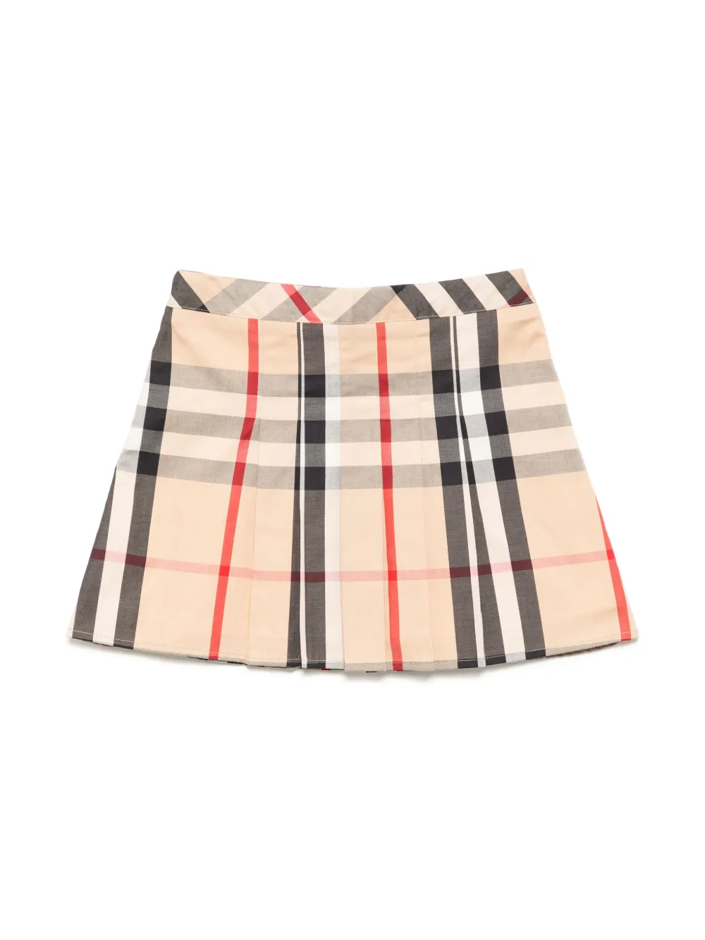 Burberry Kids Geruite rok - Beige