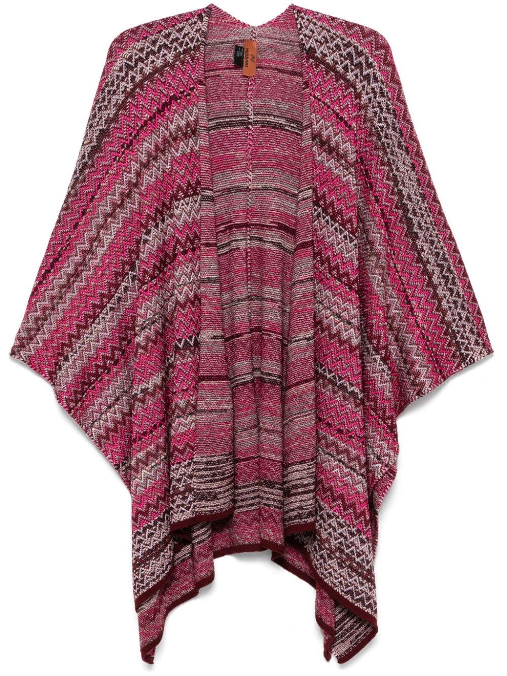 zigzag-woven cape