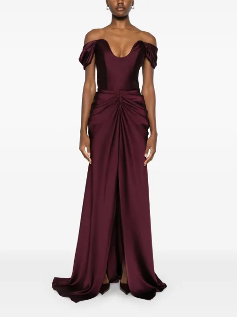 Ana Radu drape-detail maxi dress 43764 - 1