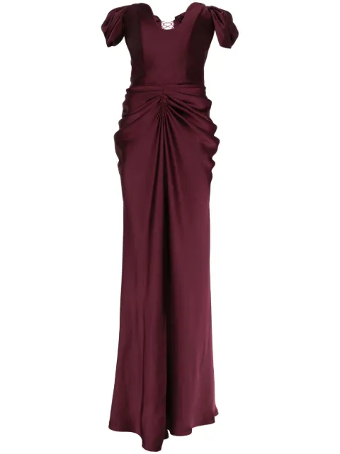 Ana Radu drape-detail maxi dress