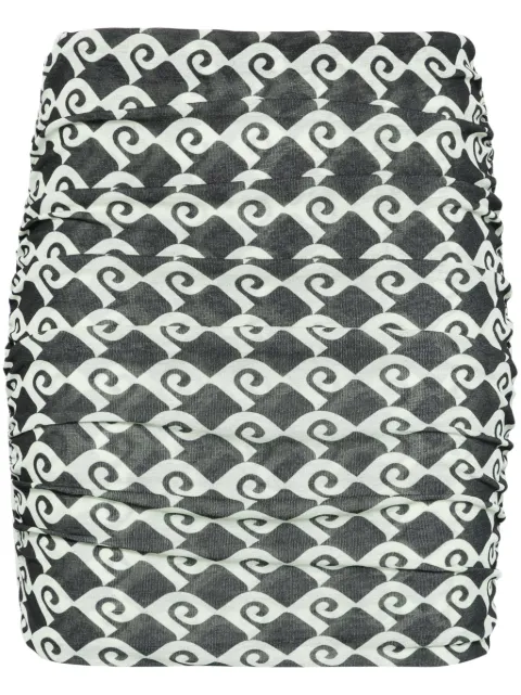 Nanushka geometric-print mini skirt 