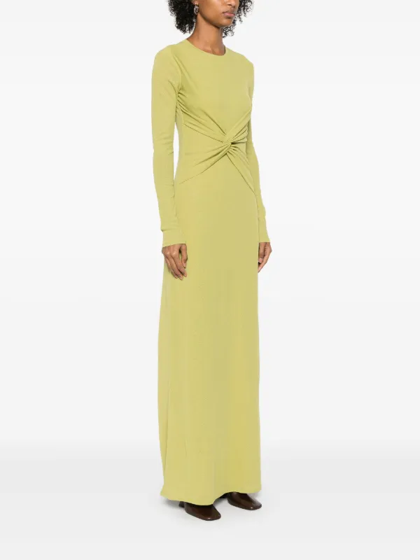 Nanushka twist-detail Maxi Dress | Green | FARFETCH