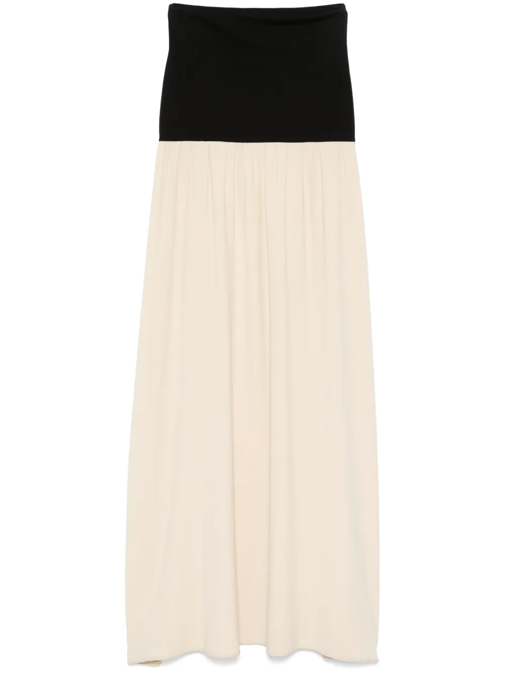 fluted maxi skirt