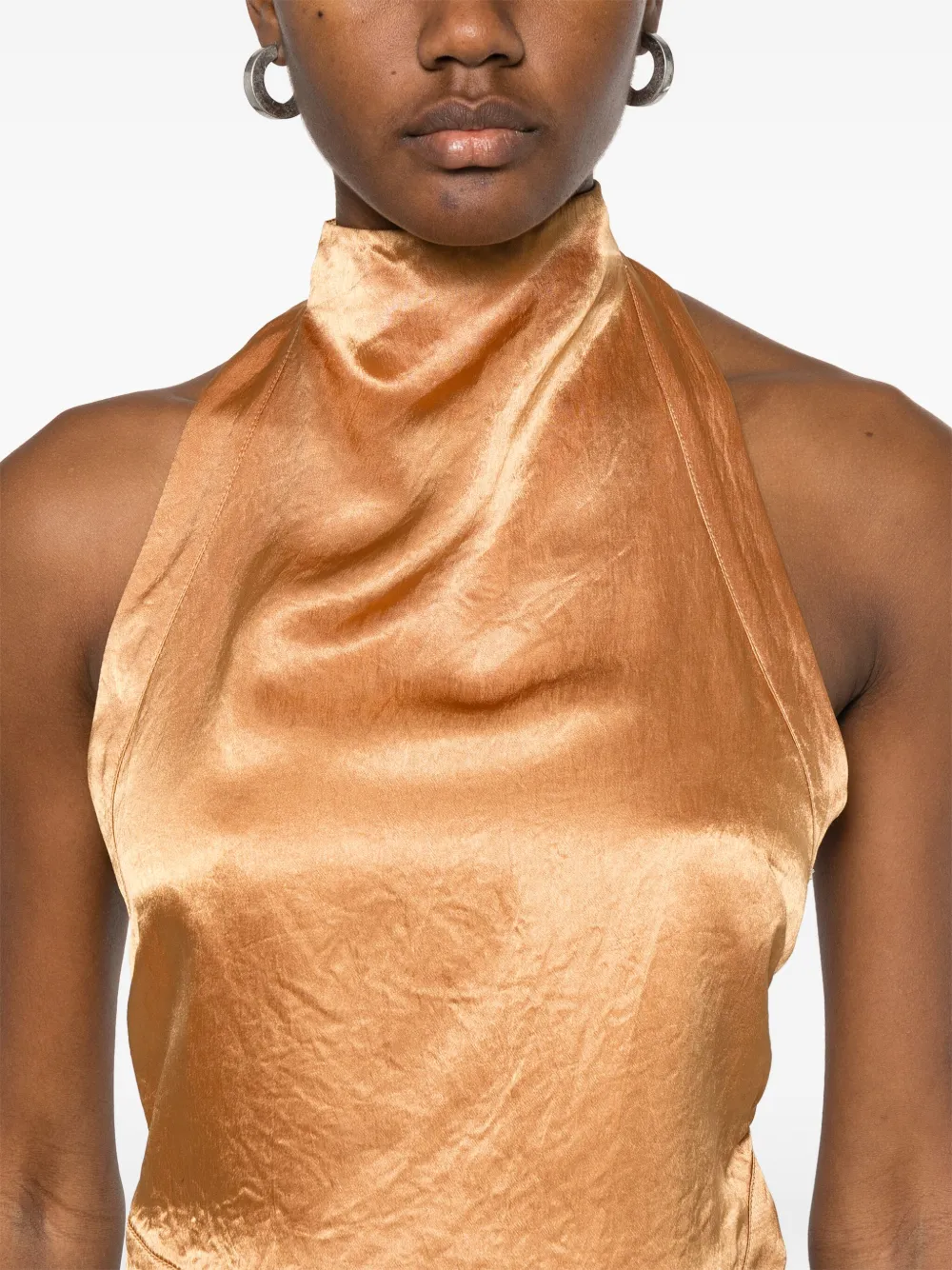Nanushka Irana top Beige