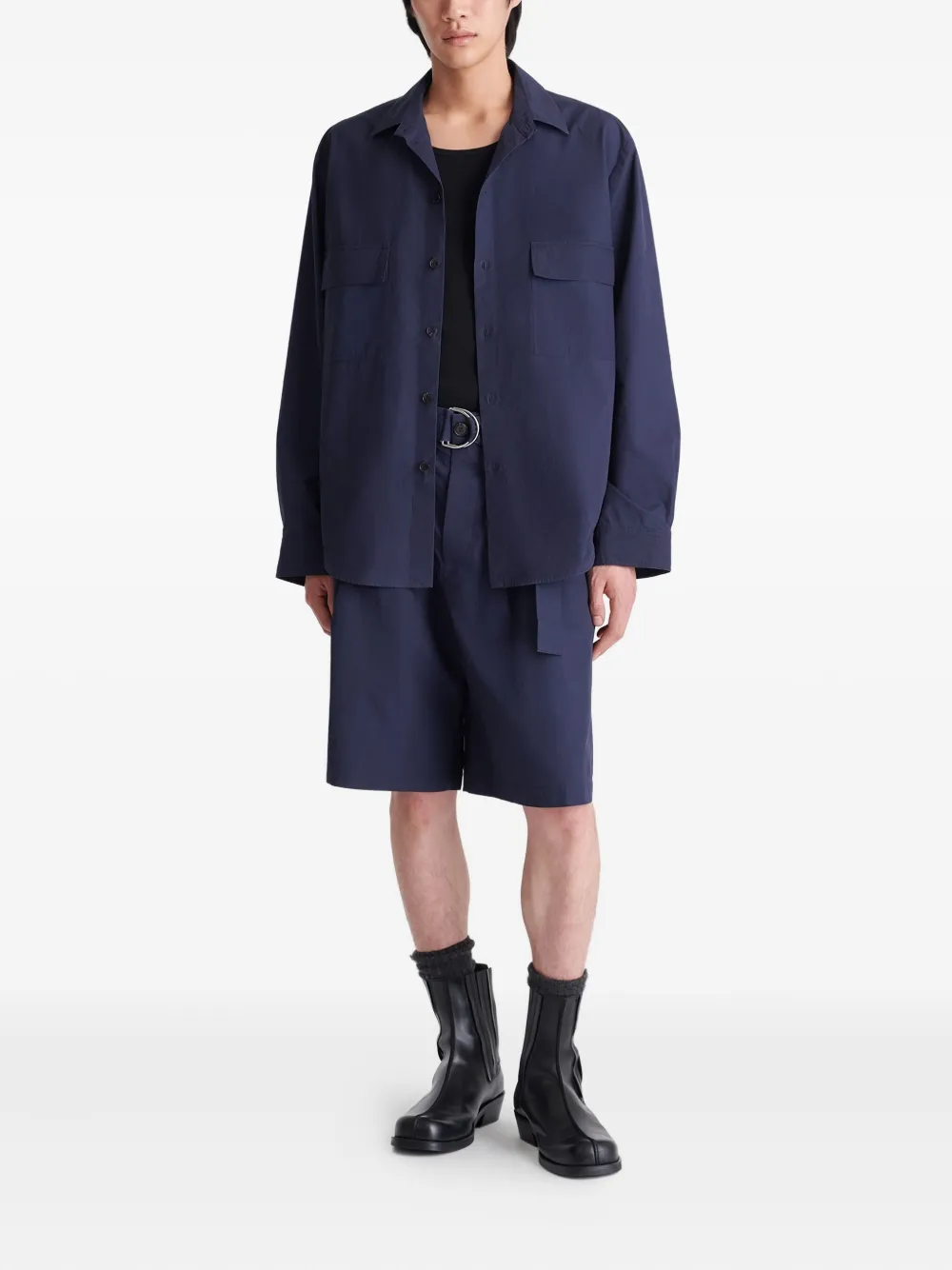 Nanushka Jari long-sleeve shirt - Blauw
