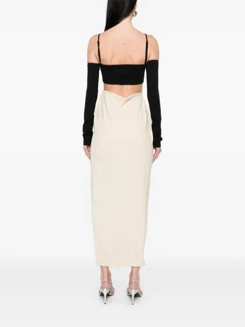 Nanushka bandeau draped maxi dresss NW25RSDR04511 - 3