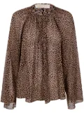 Michael Michael Kors leopard print blouse - Brown