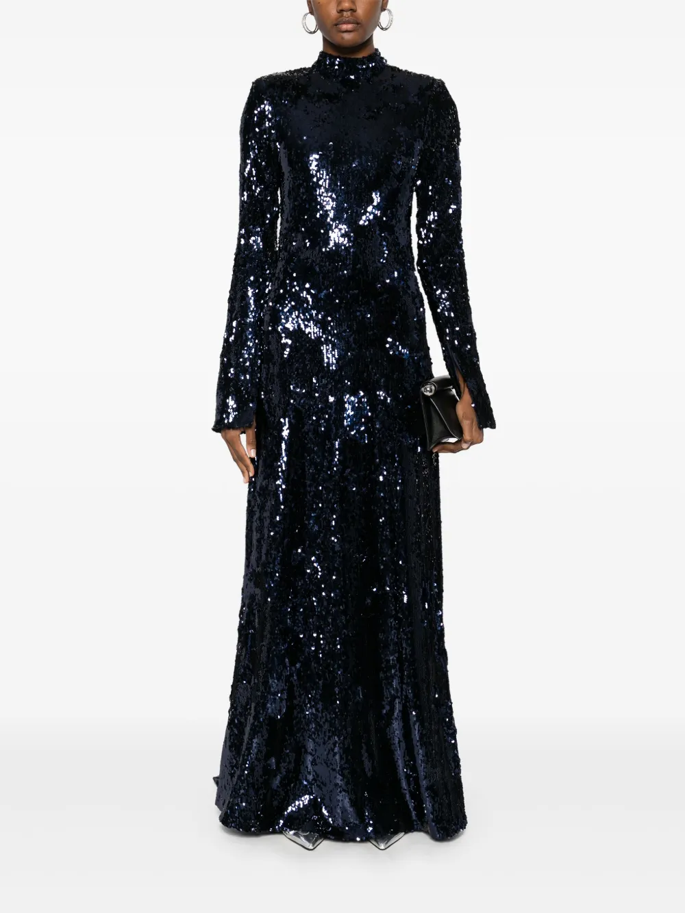 ROTATE BIRGER CHRISTENSEN sequinned maxi dress - Blauw