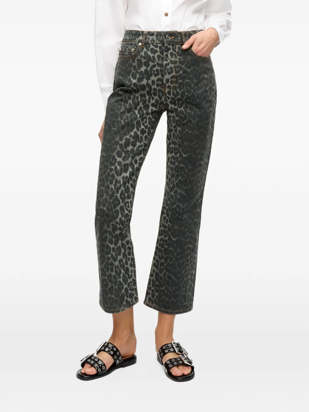 GANNI Betzy jeans Grijs
