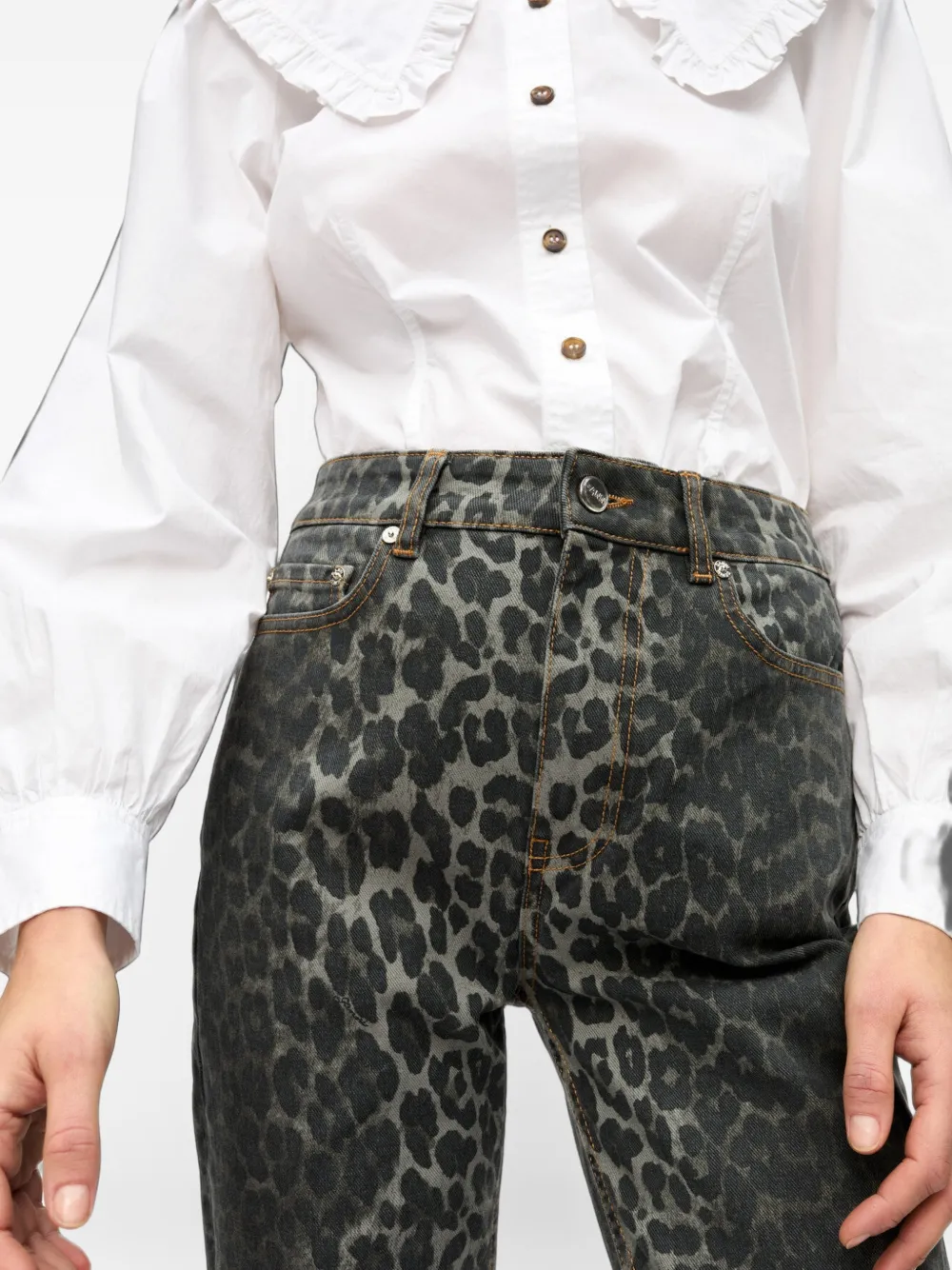 GANNI Betzy jeans Grijs