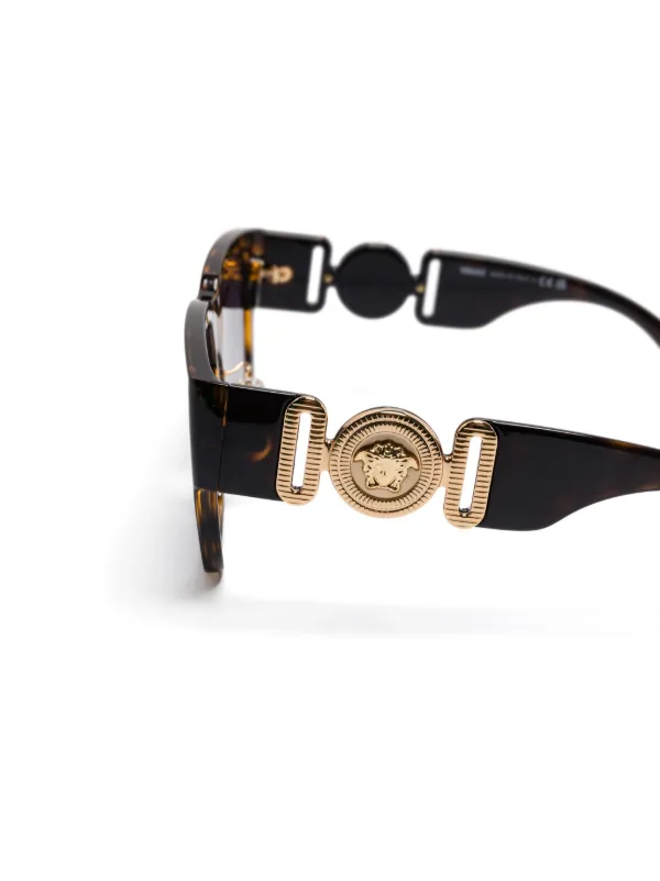 Versace Eyewear メドゥーサ ビギー サングラス | ブラウン | FARFETCH JP