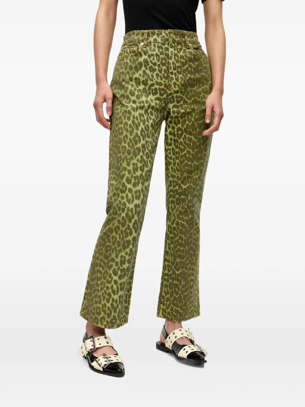 GANNI Betzy jeans Geel