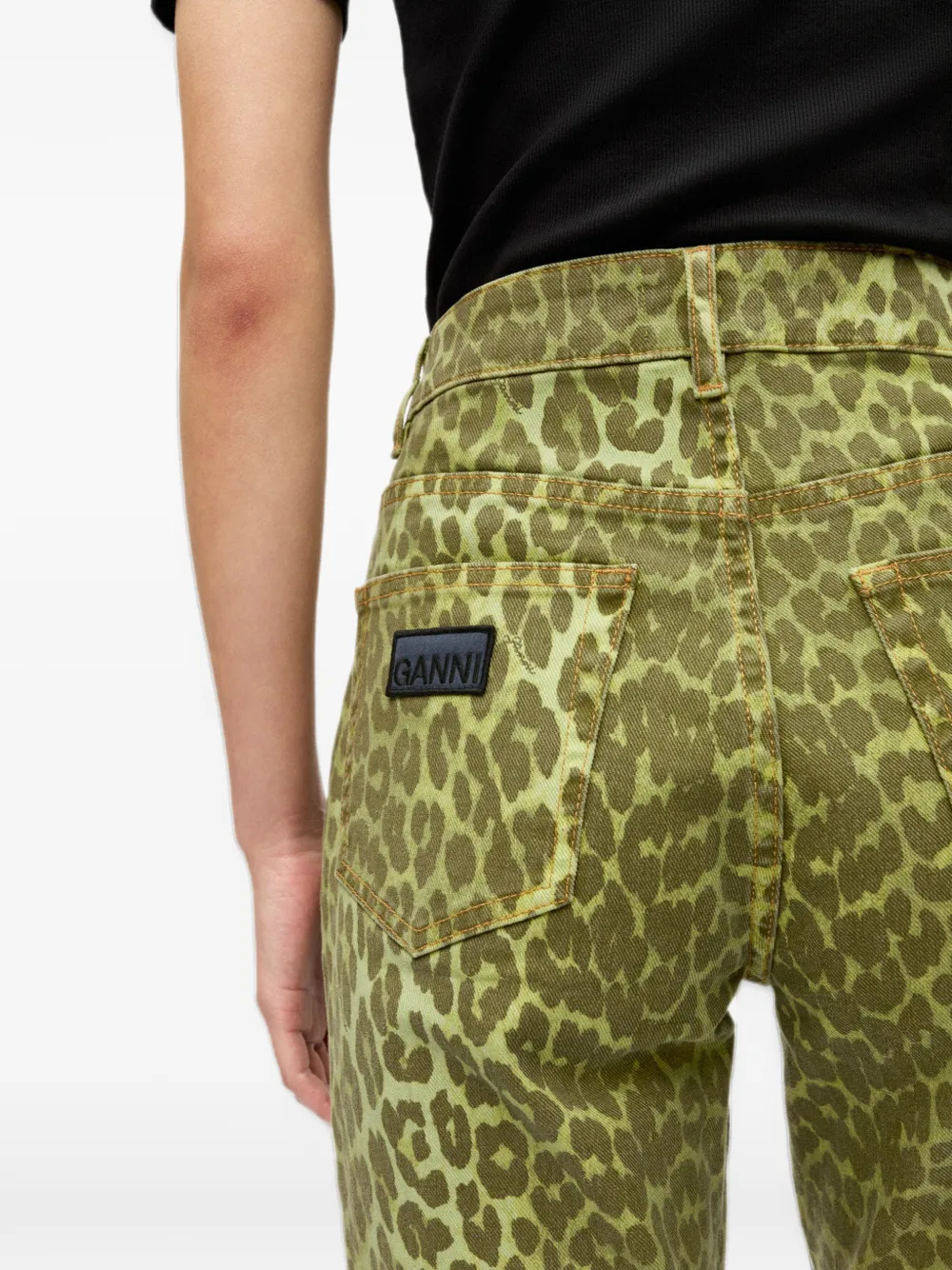 GANNI Betzy jeans Geel