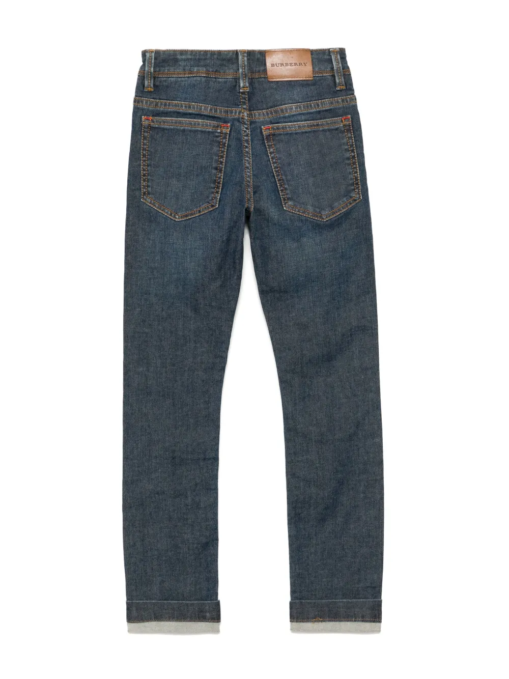 Burberry Kids Straight jeans Blauw