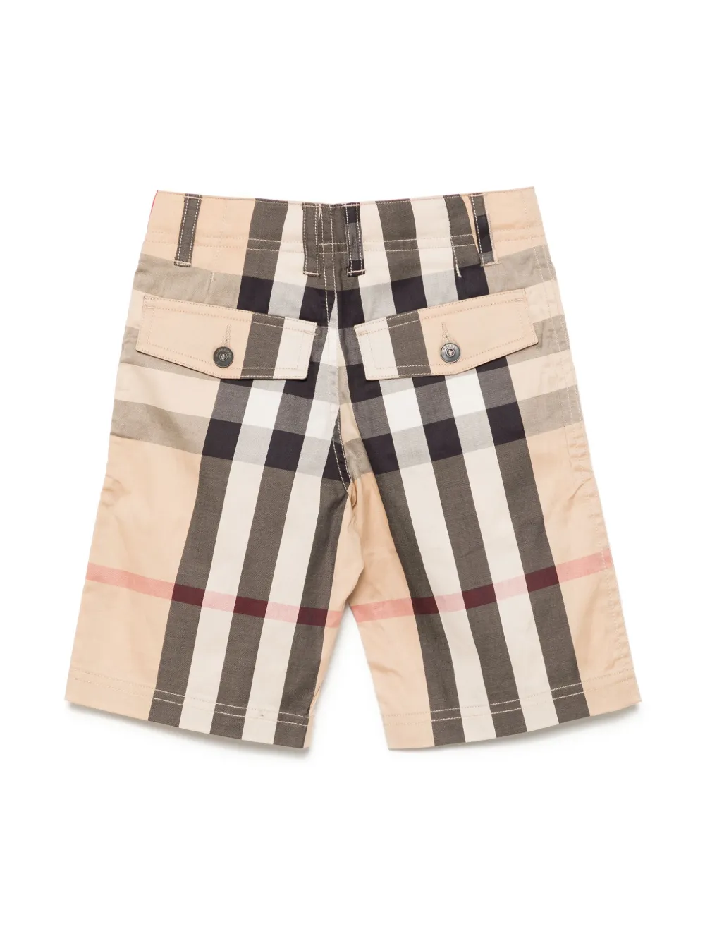 Burberry Kids Geruite shorts - Bruin