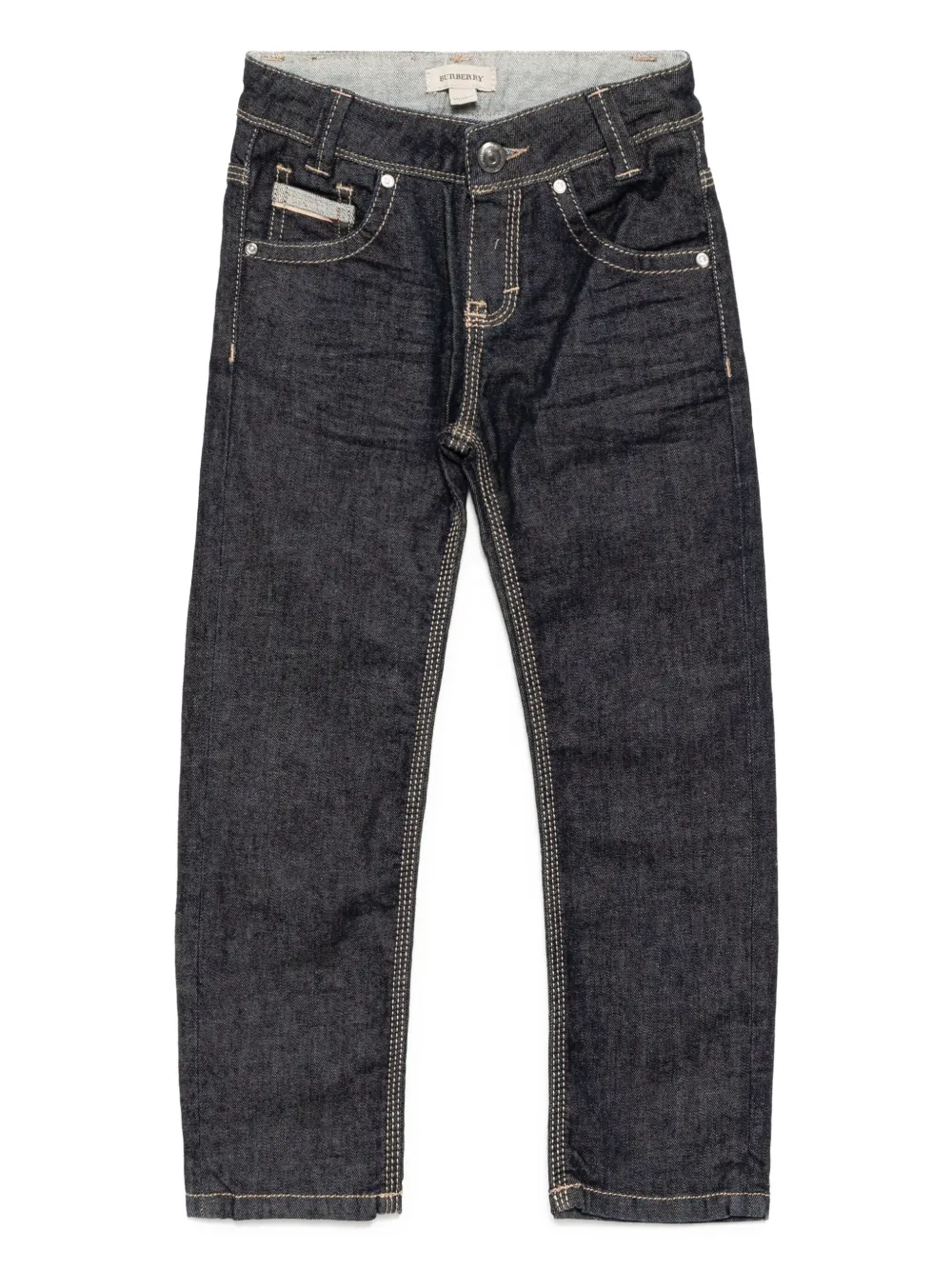 Burberry Kids Straight jeans Blauw