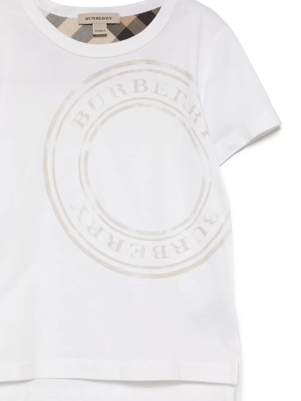 Burberry Kids T-shirt met ronde hals Wit