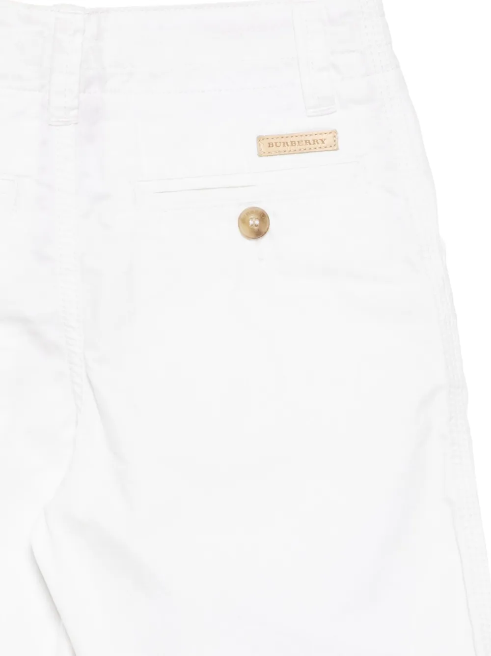 Burberry Kids Katoenen shorts Wit