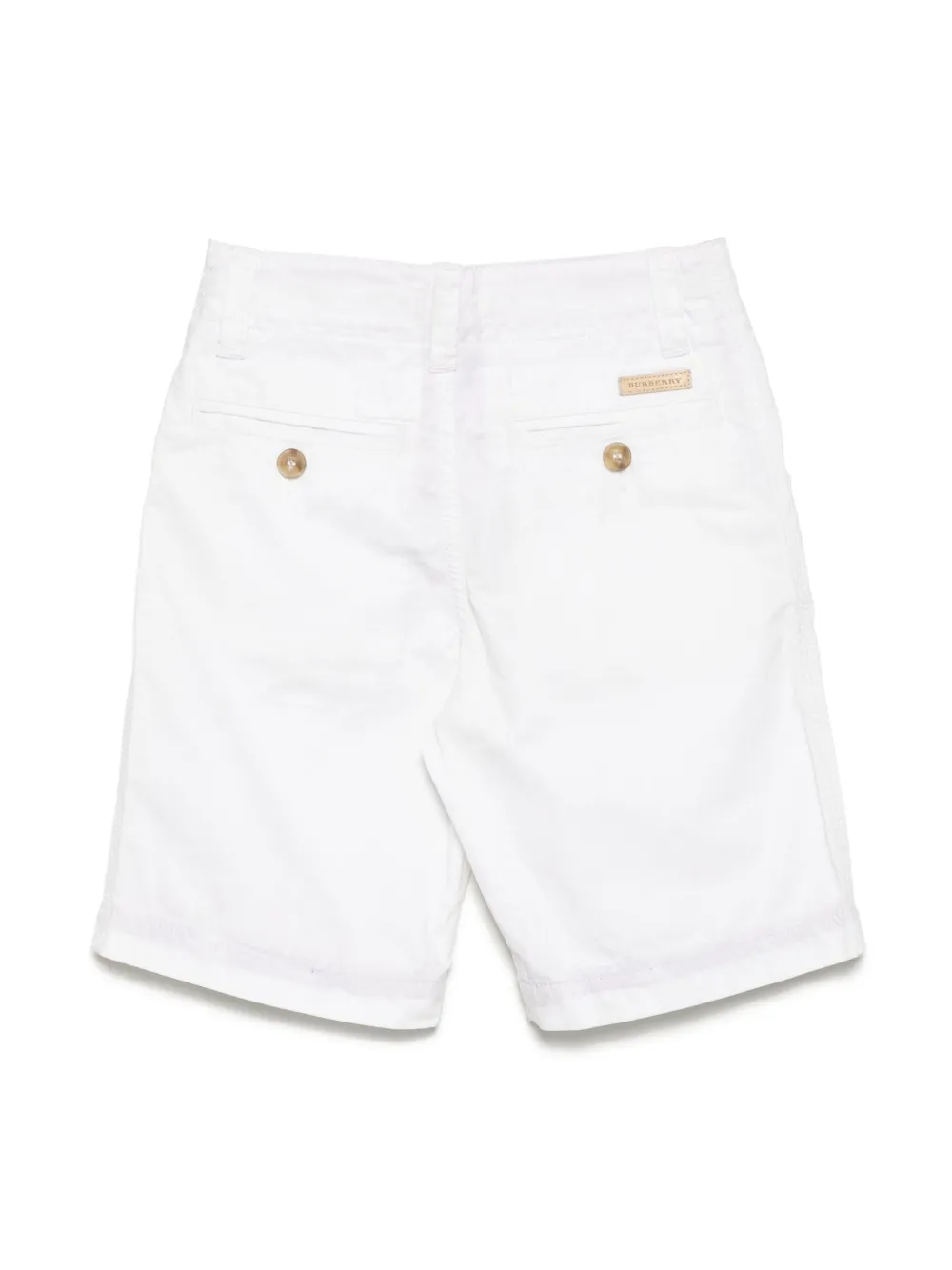 Burberry Kids Katoenen shorts - Wit