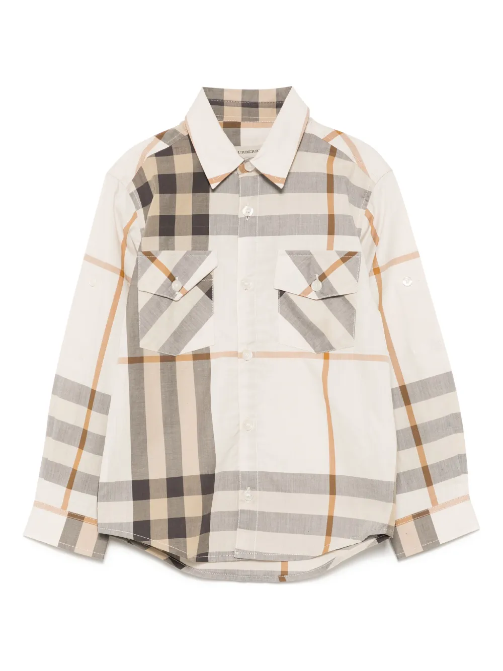 Burberry Kids checked shirt Bruin