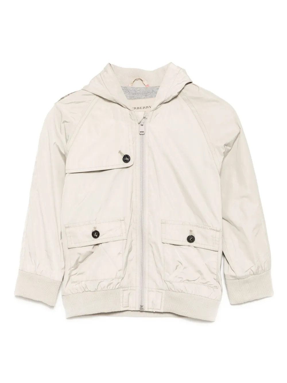 Burberry Kids Jack met capuchon en rits Beige