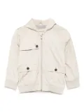 Burberry Kids hooded zip-up jacket - Neutrals