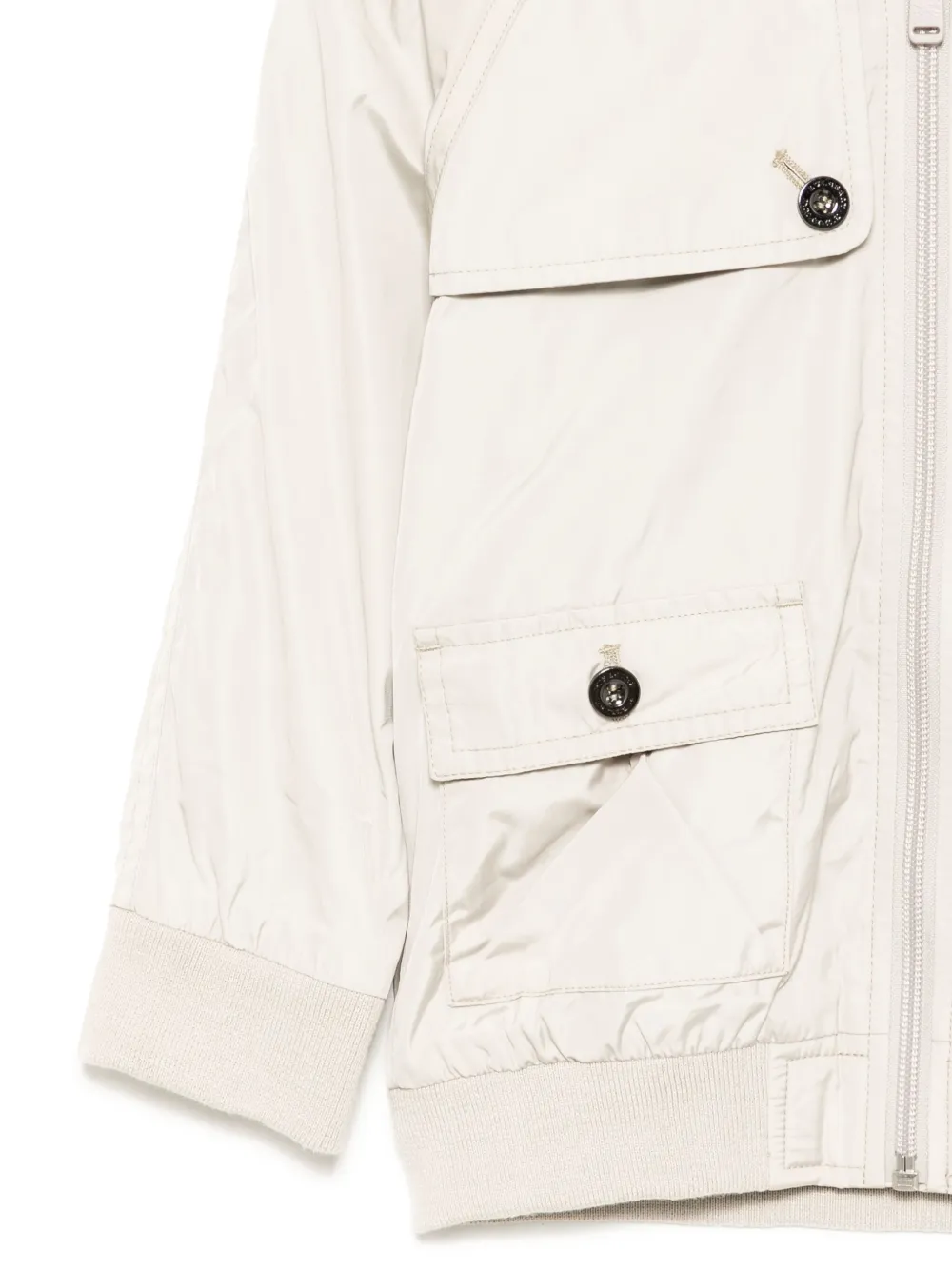 Burberry Kids Jack met capuchon en rits Beige