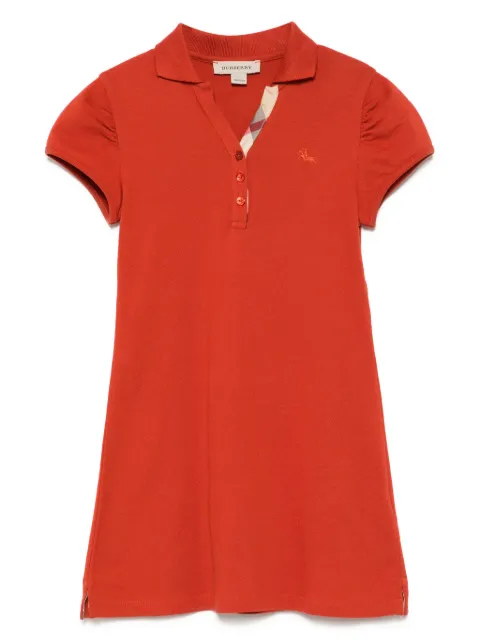 Burberry Kids Vestido midi de mangas curtas