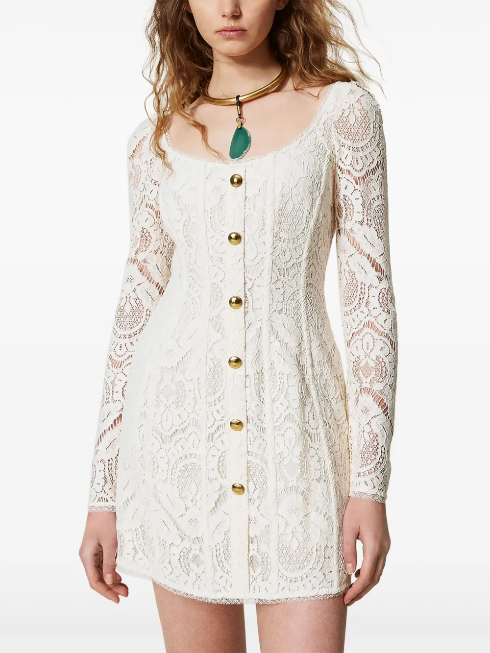 TWINSET Geweven jurk Wit