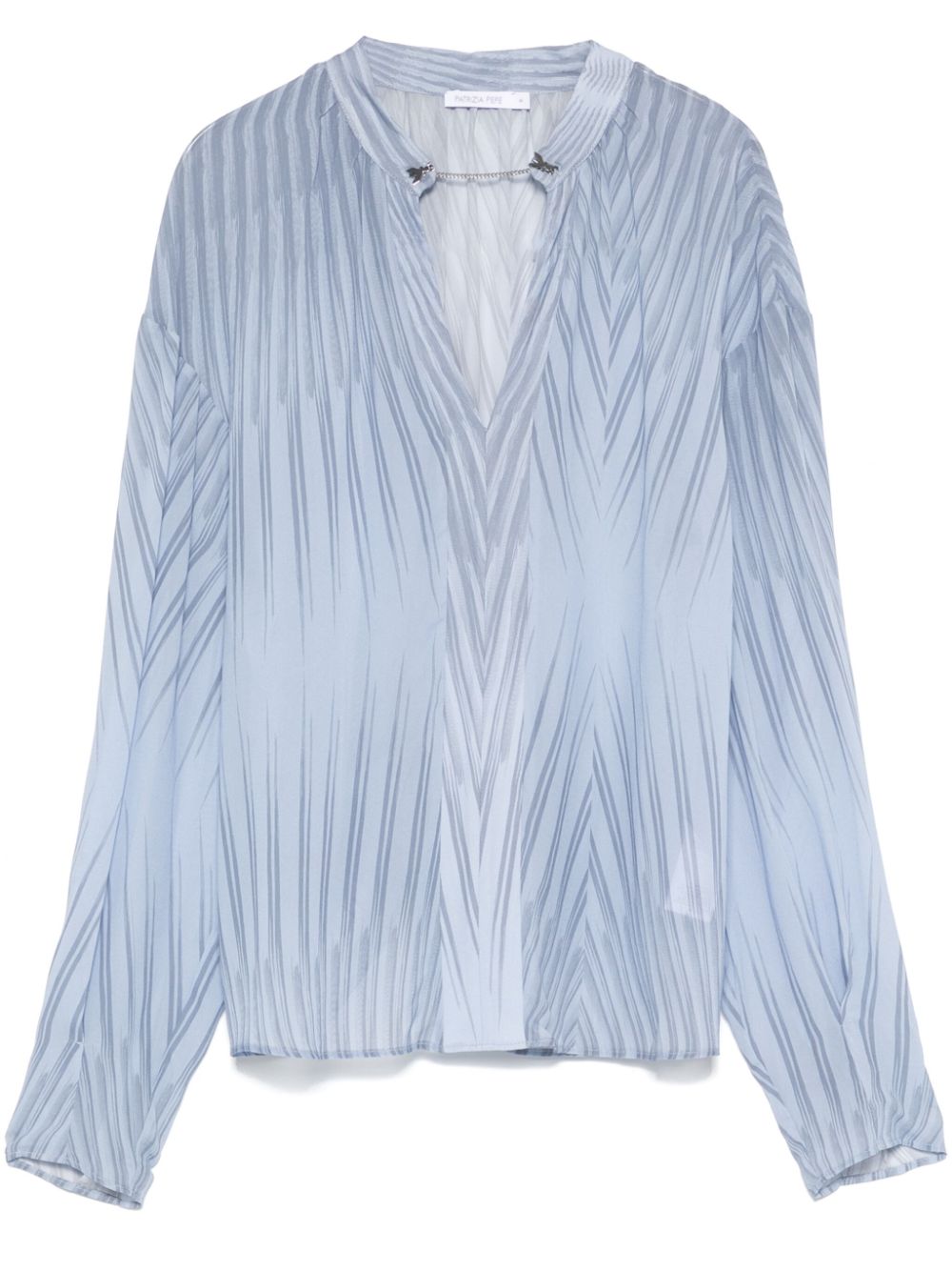 Patrizia Pepe Blouse met print Blauw