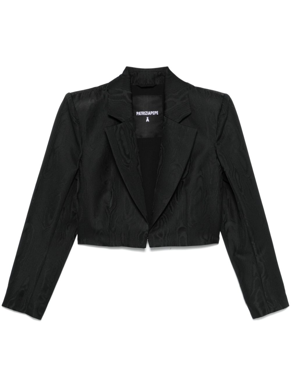 Patrizia Pepe Blazer met moiré-effect Zwart