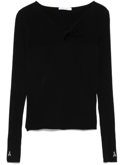 Patrizia Pepe knot-detailed jumper
