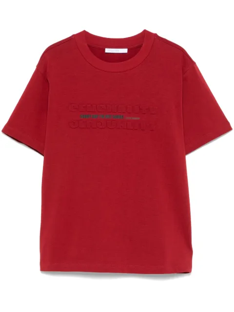 Patrizia Pepe slogan-embossed T-shirt
