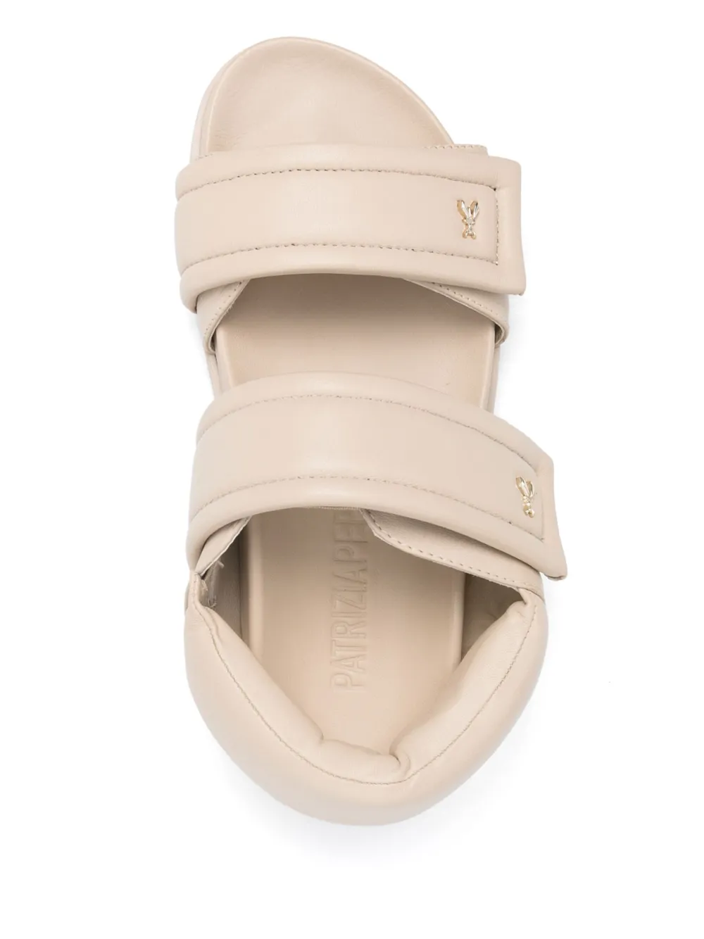 Patrizia Pepe Slippers met bandjes Beige