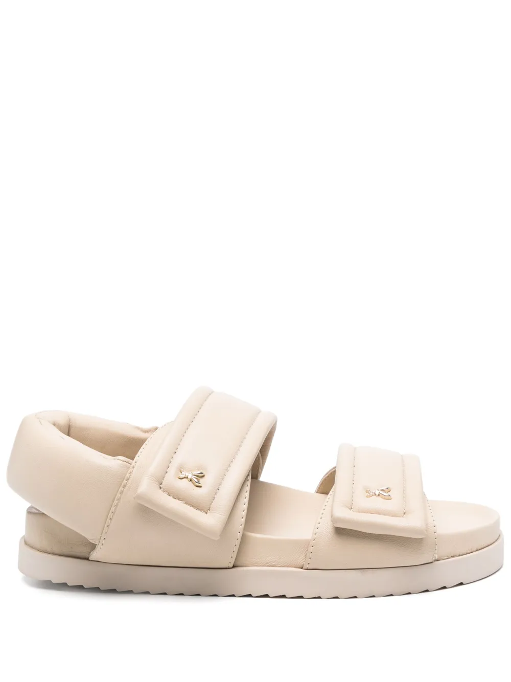 Patrizia Pepe strappy slides Neutrals