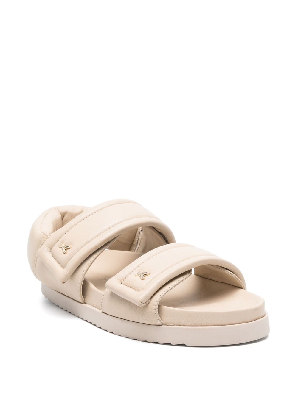 Patrizia Pepe strappy slides - Beige