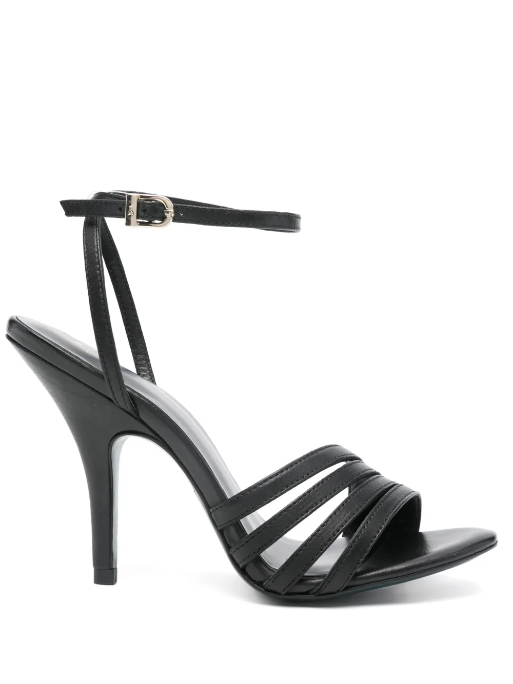 Patrizia Pepe 100mm leather sandals Black