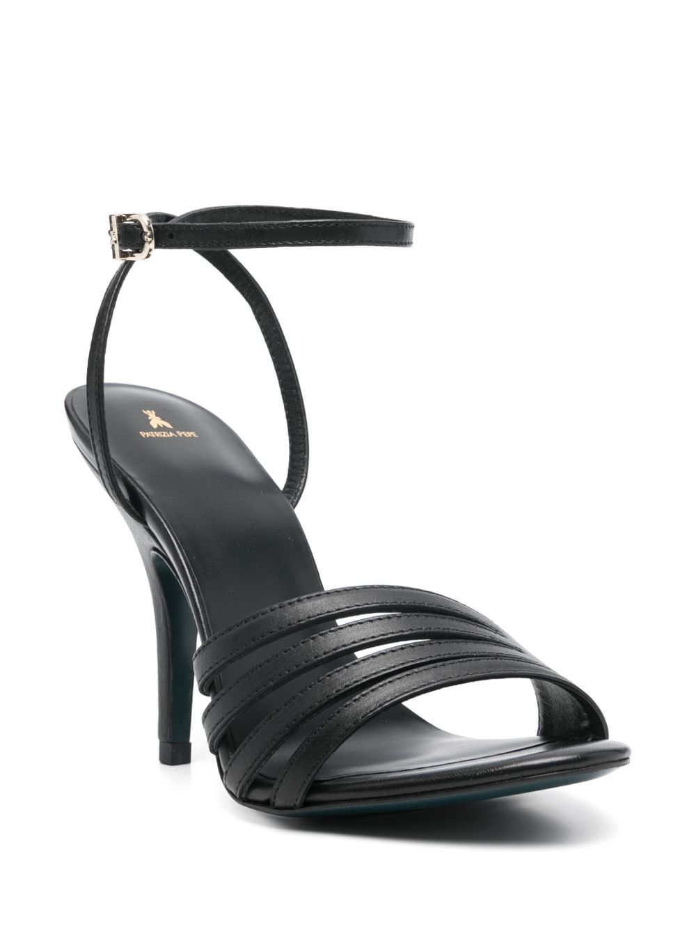 Patrizia Pepe 100mm leather sandals - Zwart