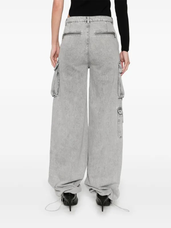 Patrizia Pepe cargo-pockets Jeans | Grey | FARFETCH JO