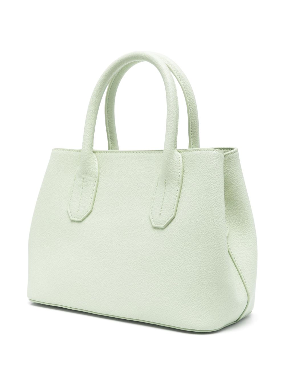 Patrizia Pepe Kleine leren shopper - Groen