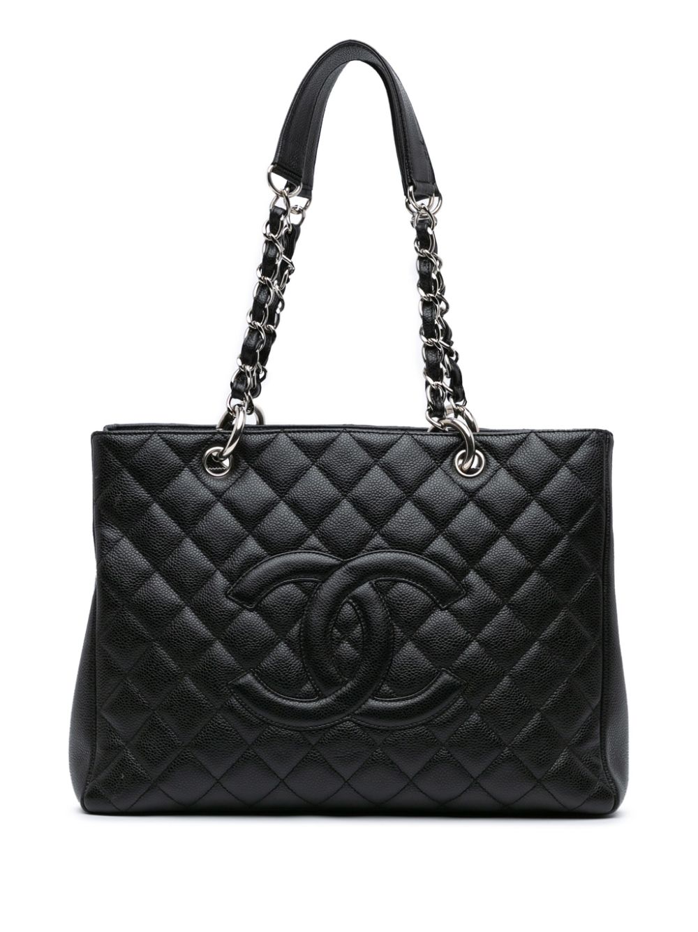 CHANEL Pre-Owned 2008-2009 Caviar Grand Shopping tote bag – Black