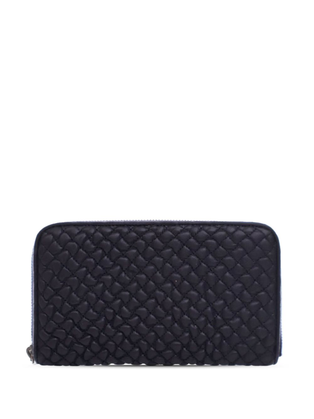 2010 Quilted Leather Zip Around Wallet long wallets